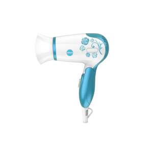 ELDOM HT 82N Smil Travel hajszárító összecsukható fogantyúval, kék és fehér színben, 1400W, 24 hónap garancia - Eldom