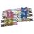 Multicolored dog and cat collars with bowties and bells, bulk packaging