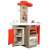 Smoby Minitefal Opencook Electronic Play Kitchen, red, with sound effects, angled view