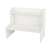 White desk organizer with two shelves, perfect for storing office supplies, school supplies, or other small items.