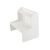 Angled view of white desktop organizer with shelves, ideal for desk organization