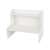 White desk organizer with two shelves, perfect for storing office supplies, school supplies, or other small items.