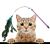 Cat Fishing Rod Feather Teaser Toy: The Ultimatum Toy for Your Cat! - Material: Plastic, Colorful Feathers - Code: 19424 125404909