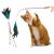 Cat Fishing Rod Feather Teaser Toy: The Ultimatum Toy for Your Cat! - Material: Plastic, Colorful Feathers - Code: 19424 125404909