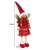 Red Christmas fairy figurine with gold wings, 40cm tall, 14cm wide, 9cm deep