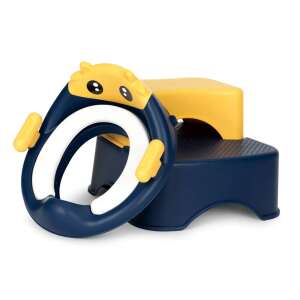 ECOTOYS WC Bili Létrával potty training set, blue and yellow, with ladder and seat - Ecotoys