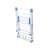 Mosodai szárító hajtogatás 2 szint, white and blue clothes drying rack with 2 levels, foldable, large capacity, 11 meters of drying space
