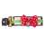 BowTie brand green adjustable cat collar with red polka dot bow and bell