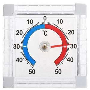 Self-adhesive window thermometer, Celsius scale, -50 to +50 degrees - Verk Group