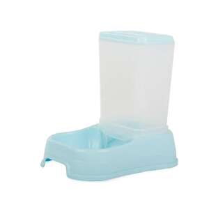 Automatic pet feeder for dogs and cats, blue, side view - Pet Feeding and Water Bowl