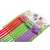 Multipack of adjustable dog and cat collars with bells in red, green, and purple