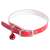 Verstellbares Hunde- und Katzenhalsband mit Glocke in Rot