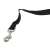 Black leash with metal hook