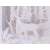 Close-up of the deer in the night forest 3D paper cut night light design