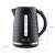 Eldom C260 1.7L Black Kettle with Water Level Indicator and Triple Safety System, showing dimensions