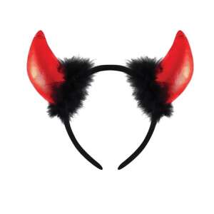 Red devil horns headband for Halloween costume, party, or carnival - Dressing Accessory