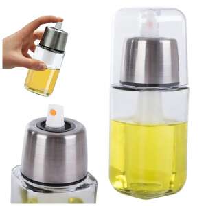Glass oil and vinegar sprayer with stainless steel pump, 180ml capacity - Verk Group