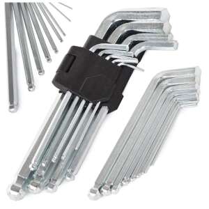 Kugel-Inbusschlüssel Set 9-teilig, 1,5-10 mm - Innensechskantschlüssel