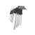 9 piece ball-end hex key set, sizes 1.5-10mm, in plastic holder