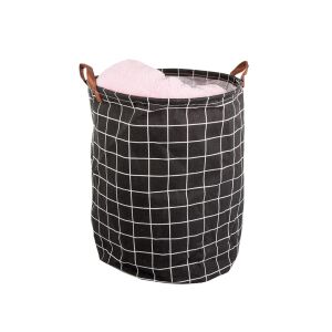 Textil Kosár - Összecsukható - XL - Kockás