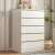 White chest of drawers with 5 drawers, KD03, 60x41x109cm