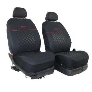 Carver trikó üléshuzat gyári kárpitszövet fekete négyzet/piros