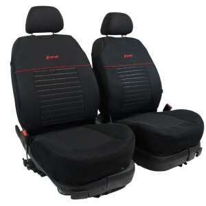 Carver trikó üléshuzat gyári kárpitszövet fekete csíkos/piros