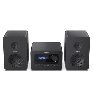 SHARP XL-B514(BK) Tokyo FM bluetooth microhifi system with black wooden speakers