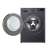 LG F4DR510S2M washing and drying machine, front loading, open door, 10 kg washing capacity, 6 kg drying capacity, black