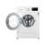 LG F4J3VS6WE 9 kg-os elöltöltős mosógép nyitott ajtóval, a dob és a funkciók bemutatásával