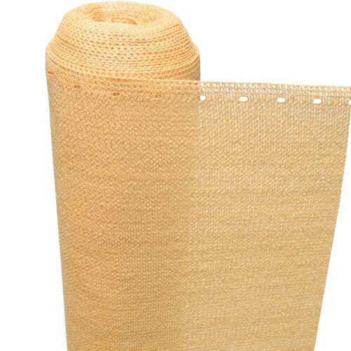 Sahara 2x10m bézs árnyékoló háló, 180g/m2 HDPE, UV stabil, 90%-os fényszűrő, teraszra, kerítésre, erkélyre