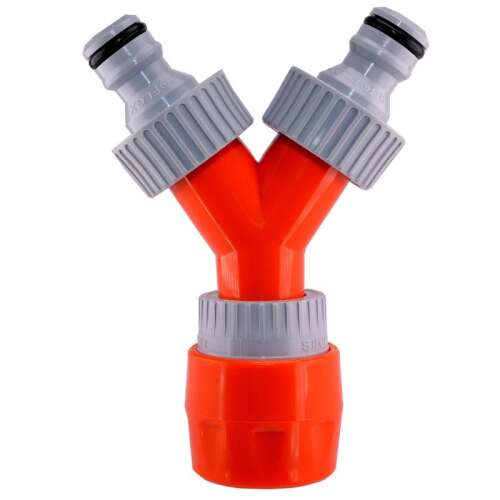 Siroflex - Tömlő Elágazó Adapter - 1/2" - Narancs/Szürke
