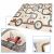 Ikonka Reversible Foam Play Mat 150x190 cm - Forest and Street design, soft and safe for kids
