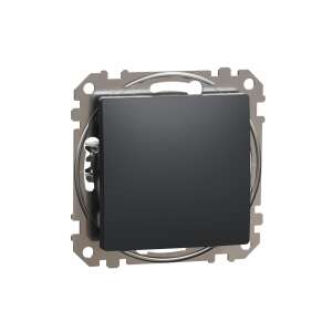 Return Switch, 10A, IP20, Anthracite, Schneider Sedna Design 91246823 - Schneider Socket cover