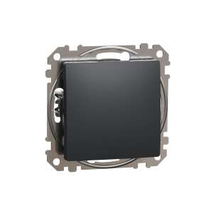 Schneider Sedna Design Cross Switch, 10A, IP20, Anthracite 91246868 - Schneider Socket cover