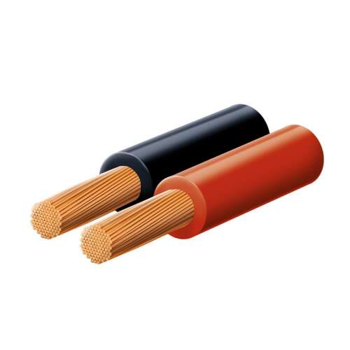 2x 1.5 mm² KL series speaker cable, red and black, 100m roll