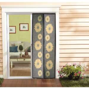 Mágneses Szúnyogháló - Napraforgó - 100x210 cm