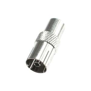FST 2 coaxial connector, metal, for RG 6 cable, straight design - Coax connector