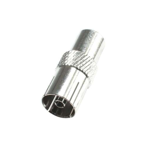 FST 2 coaxial connector, metal, for RG 6 cable, straight design