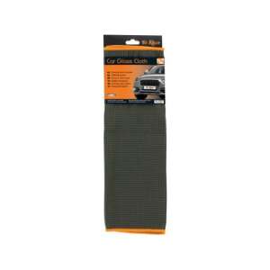 MR. KLEEN Car Glass Cloth, grey microfiber cloth with orange trim, for cleaning car windows and mirrors - Car seat cover