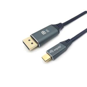 Equip USB-C to DisplayPort cable, showing both connectors - DisplayPort Adapter