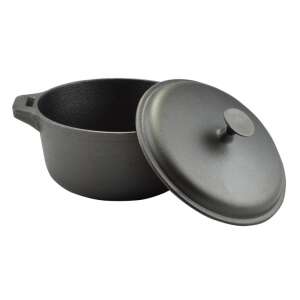 Чугунен съд с капак, 10 литра, 34 см - Чугунена тенджера