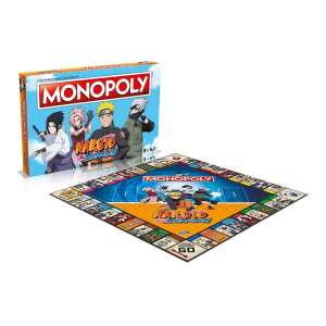 Monopoly Naruto Shippuden társasjáték, a népszerű anime sorozat karaktereivel, köztük Naruto, Sasuke, Sakura és Kakashi. A játéktábla Naruto témájú, és különleges tulajdonságokat és eseményeket tartalmaz. - Winning Moves