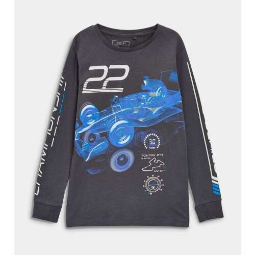 Fiúk hosszú ujjú póló verseny autó mintával, 2-3 éves, 98 cm