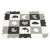 ECOTOYS Puzzle Play Mat, 25 Pieces, Black, White, Grey