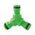 Zelený 1/2 palcový záhradný hadicový T-kus