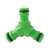 Zelený 1/2 palcový záhradný hadicový T-konektor, na rozdelenie prietoku vody, rýchle pripojenie, jednoduché použitie