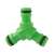 Zelený 1/2 palcový záhradný hadicový T-konektor, na rozdelenie prietoku vody, rýchle pripojenie, jednoduché použitie
