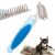 Trimmer brush comb for large dogs and cats - code: 19423 - 35 flexible stainless steel teeth - rubber handle - 15.5cm x 11cm dimensions 98303813