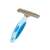 Dog and cat deshedding brush with 35 stainless steel teeth, blue handle, for removing loose hair